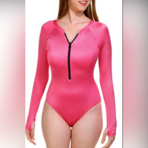 Betsey Johnson Scuba Zip Up Swimsuit - Picture 7 of 13